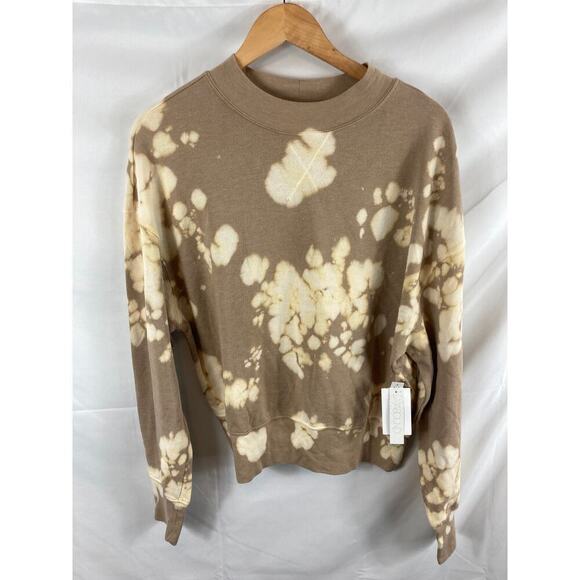 NWT Abound Tan Tie Dye Crew Neck Sweatshirt XS - Picture 1 of 4